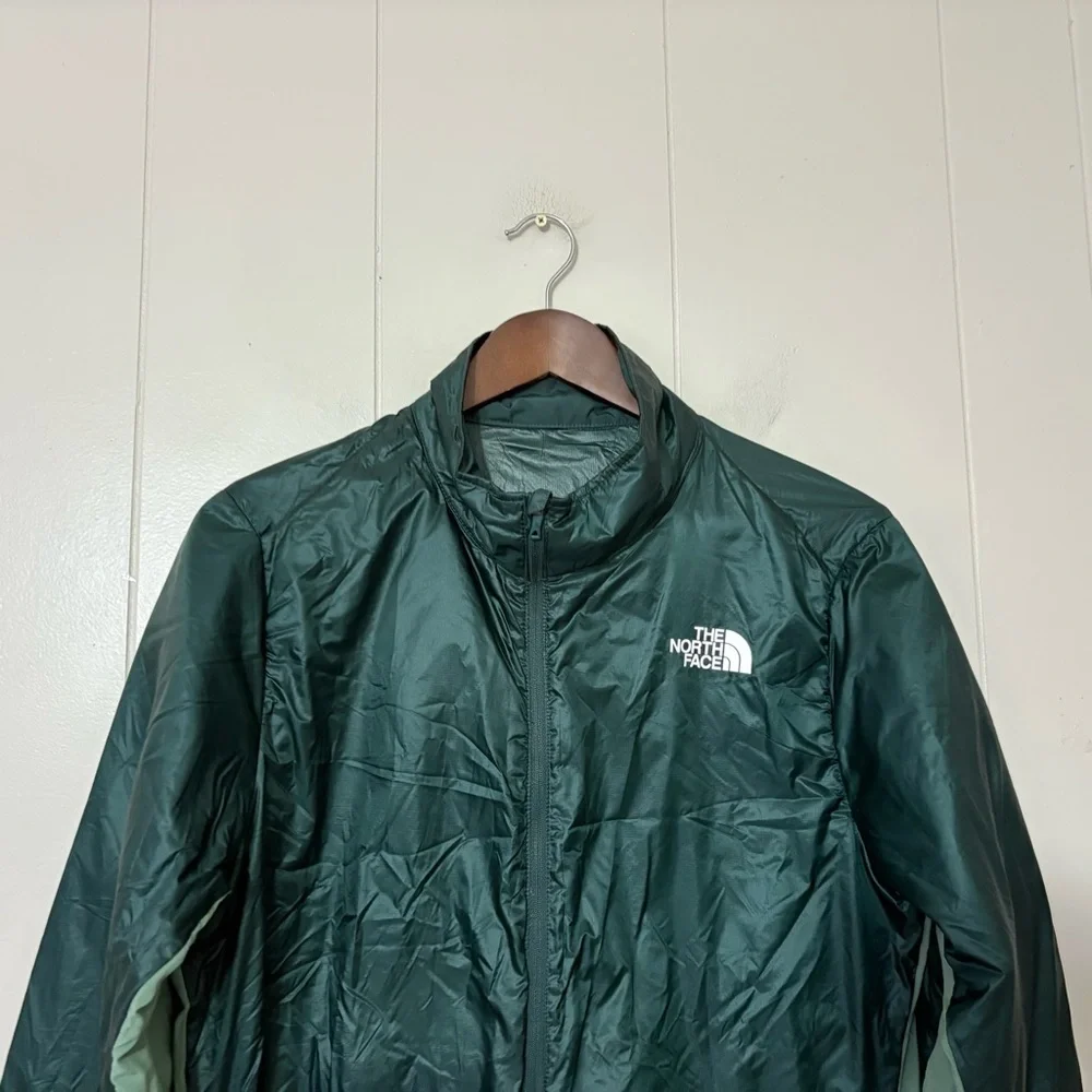 The North Face Men’s Winter Warm Jacket Size M Dark Green Lightweight Zip-Up